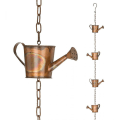 Miniatyrbild 1 av 4: Steel Leaf Rain Chain, 1m Längd Metall Trädgårdskonstpresent till mamma, vattenkokare