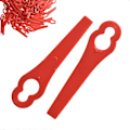 Miniatyrbild 5 av 5: Förpackning med 100 Ersättningsblad i Plast för LIDL Florabest Kanttrimmer - Längd 8,3cm