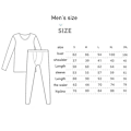 Miniatyrbild 4 av 4: Vuxen Termisk Underkläder Pyjamas Set dark grey Men L