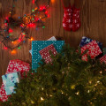 Miniatyrbild 5 av 5: 200 LED(100x2) , 66ft(33x2) Julbelysning Flerfärgad, Anslutbar 1 Multicolor 100 LED