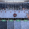 Miniatyrbild 5 av 5: shineshine 197FT 600LED Julbelys utomhus, Vattentät 8 Belysnings White 600 LED
