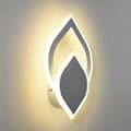 Modern Roterbar LED Vägglampa Dimbar 3 Ljusfärger Neutral Kallvit Varmvit Väggspotlight för Sovrum Vardagsrum Hall (Vit)