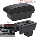 Miniatyrbild 1 av 5: För Suzuki Swift Armstödslåda För Suzuki Swift 2005-2023 Bilarmstöd Ca C1 Black red NO USB
