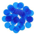 Miniatyrbild 5 av 5: 50 st 15mm Plastpokermarker Casino Bingo-marker Token Familjespel Blue
