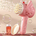 Miniatyrbild 3 av 4: 1 st Bubbelmaskin för Småbarn 23 Hål Ljusupp Bubbelblåsare för Barn Automatisk Bubbelblåsare Bubbelblåsare Sommar Utomhusleksaker Födelsedagspresent Blue