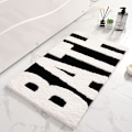 Miniatyrbild 2 av 5: Badrumsmattor, Halksäkra Badrumsmattor, Mjuka Absorberande Söta Badrumsmattor, Maskintvättbara Snabbtorkande BATH white