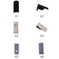 Miniatyrbild 3 av 5: Handskfack Lock Handtag Öppen/lås avdragare Handskfack Cover med hål F Gray Without holes