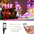 Miniatyrbild 4 av 5: Julbelysning, 20 meter 200 LED Färgväxlande Trädbelysning 11-Funktioner Cool White & Multicolor 200 LED