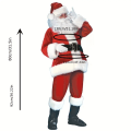 Miniatyrbild 4 av 5: 9-delars set, Julkläder, Tomte guld sammet set, för jul red XL