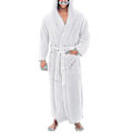 Miniatyrbild 1 av 2: Bebetter Mens Fleece Huva Lång Mjuk Morgonrock L Grey M