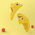 Miniatyrbild 5 av 5: Shark Tofflor Halkfria Dusch Badrumstofflor Soft Summer Sli Grå 42 to 43