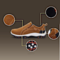 Miniatyrbild 5 av 5: Slip-on Walking Shoes för män Casual Andas Anti Slip Skor Wi Grå 40