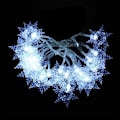 Miniatyrbild 4 av 4: 13ft/4M 96 LED Snowflake Curtain String Lights Plug-in minnesfönster L White