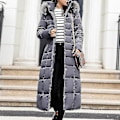 Miniatyrbild 3 av 4: Bebetter Damjacka - Maxi Vadderad Lång Kavaj Och Peacoat F Asian size XL Black