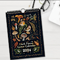 Miniatyrbild 4 av 4: 2024 Dark Forest Calendar Office Illustration Calendar 1 pcs