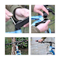 Miniatyrbild 2 av 5: 2 st Cykelstyre LED-ljus Grepp Ändpluggar Blinkers Blinkers Varningsljus Cykeltillbehör Svart