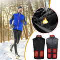 Miniatyrbild 2 av 5: Elektrisk USB-uppvärmningsväst Unisex Uppvärmningsjacka Jacka Kläder Vinter XL