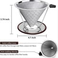 Miniatyrbild 3 av 5: Kaffefilter med Bas Filterfritt Pappersfilter Kaffefilter