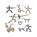 Miniatyrbild 1 av 4: Magnetisk Fidget Pen - Metallmagnet Leksak Anti-stress Gåva -MC1