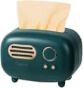 Retro Rektangulär Tissue Box, Radio Modell, Tissue Box, Praktisk och Trendig, Grön