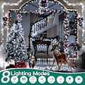 Miniatyrbild 4 av 5: shineshine 197FT 600LED Julbelys utomhus, Vattentät 8 Belysnings White 1000 LED