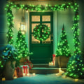 Miniatyrbild 5 av 5: Varmvit julbelysning inomhus, 33ft 100 LED julslinga Green