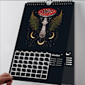 Miniatyrbild 3 av 4: 2024 Dark Forest Calendar Office Illustration Calendar 1 pcs