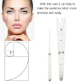 Miniatyrbild 5 av 5: Ögonbrynslinjal Trepunktspositionering Permanent Makeup Symmetrisk Också Silver
