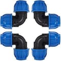 4 st till 32mm Vattenslang Armbåge Koppling PE Plast Snabbkoppling Tillbehör 32
