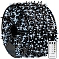 Miniatyrbild 1 av 5: 1000 LED julbelysning, 328FT julgransbelysning utomhus Plug in White