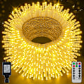 Miniatyrbild 1 av 5: shineshine 197FT 600LED julbelysning utomhus, vattentät 8 Lightin Warm White 1000 LED