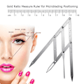 Miniatyrbild 3 av 5: Ögonbrynslinjal Trepunktspositionering Permanent Makeup Symmetrisk Också Silver