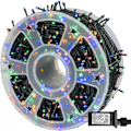 Miniatyrbild 1 av 5: Ljusslingor för utomhusbruk, 1000 LED 100 meter, Plug-in-modell Blue 500 LED