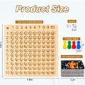 Miniatyrbild 5 av 5: Trä Math Multiplication Board Math Multiplication Brädspel