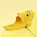 Miniatyrbild 4 av 5: Shark Tofflor Halkfria Dusch Badrumstofflor Soft Summer Sli Grå 42 to 43