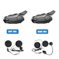Miniatyrbild 5 av 5: 2st Bluetooth Intercom Motorcykel Fullhjälm Bluetooth Headset för 2 Förare Intercomunicador Trådlös