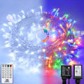 Miniatyrbild 1 av 5: Varmt vita julbelysning inomhus, 10 meter 100 LED-julsträngljus White to Multicolor