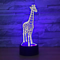 Miniatyrbild 3 av 5: Djur Giraff 3D Nattlampa Touch LED Bordslampor 7 Färger Ändringsbar Skrivbordslampa Bords Hushållsrum Dekoration Gåva, Födelsedagspresent Julklapp