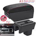 Miniatyrbild 1 av 5: Armstödslåda för Suzuki Swift, för Suzuki Swift 2005-2023 A1 Black red  7USB