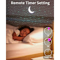 Miniatyrbild 4 av 5: Nattlampa för Barn 4 i 1 med Bluetooth-Högtalare Fjärrkontroll Timer, LED Galaxy Projektor Justerbar