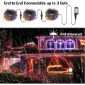 Miniatyrbild 4 av 5: Julbelysning, 20 meter 200 LED Färgväxlande Trädbelysning 11-Funktioner Cool White & Multicolor 200 LED - WIFI
