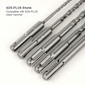 Miniatyrbild 3 av 5: 7 ST Kakelborr, SDS-Plus Elektrisk Hammarborr för Hammarborr, Korsborrar Metall - 4, 5, 6, 6, 8, 10, 12 x 160 mm