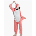 Miniatyrbild 1 av 5: Haj-filt-huvtröja för vuxna - Haj-onesie för vuxna - Bärbar filt - Sha Pink Shark Zipper Edition L