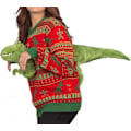 Miniatyrbild 1 av 5: Unisex Stickad Ful Jultröja - Nyhet 3D Dock Pullover För Tyrannosaurus rex L