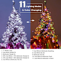 Miniatyrbild 2 av 5: Julbelysning, 20 meter 200 LED Färgväxlande Trädbelysning 11-Funktioner Cool White & Multicolor 200 LED