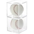 Miniatyrbild 1 av 5: Stapelbar Baseball Display Case, Akryl Kub Memorabilia Display Förvaringslåda, UV-skyddad Baseballhållare för Bollvisning - Passar Officiell Storlek Boll