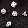 Miniatyrbild 3 av 5: RPG DND Rollspel: Blodstänkta Polyhedrala Tärningar 7-Sats 14 Stycken