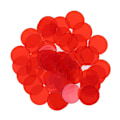 Miniatyrbild 1 av 4: 50 st 15mm Plastpokermarker Casino Bingo-marker Token Familjespel Red