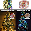 Miniatyrbild 5 av 5: Färgskiftande julbelysning, 269ft 800 LED varmvit & flerfärgad Warm White & Multicolor