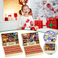 Miniatyrbild 5 av 5: Julpussel Adventskalender, 1008 pusselbitar 24 dagars jul D